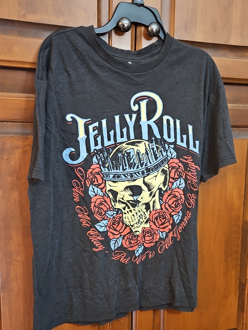 Jelly Roll Black Graphic Skull Tee - Men's